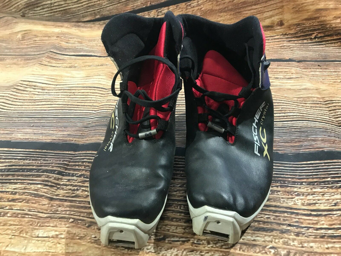 Fischer XC Crystal Cross Country Ski Boots Size EU42 US9 SNS Profil 1596