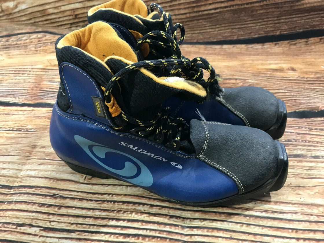 SALOMON Igloo Cross Country Ski Boots Size EU35 US3 SNS Profil 2227