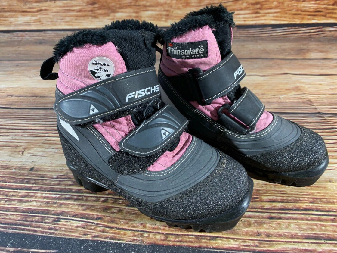 Fischer Snow Star Kids Nordic Cross Country Ski Boots Size EU27 NNN F-68