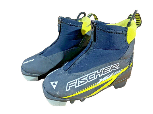 Fischer XJ Sprint Cross Country Ski Boots Classic NNN EU 26 US 9 Kids F-180