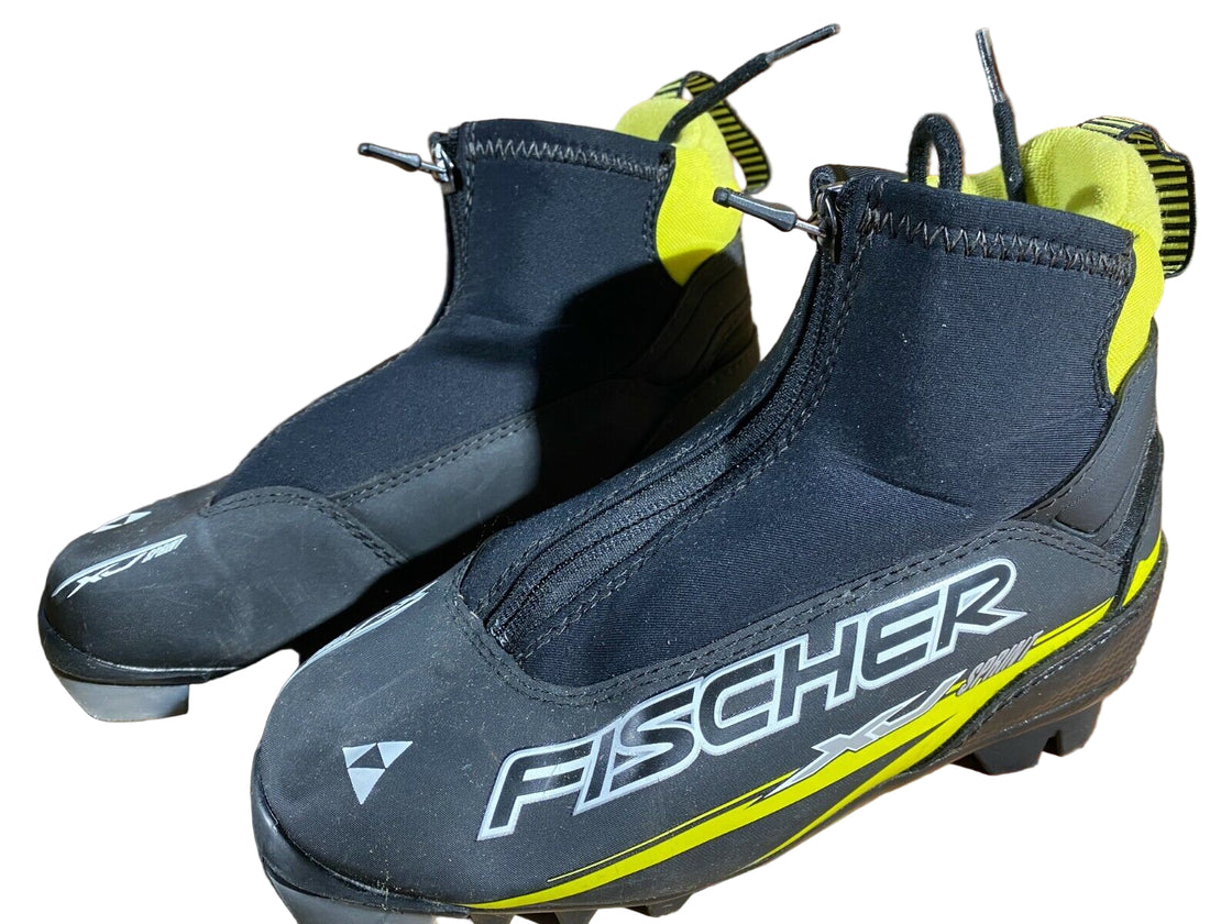 Fischer XJ Sprint Kids Nordic Cross Country Ski Boots Size EU34 US3 NNN F-265