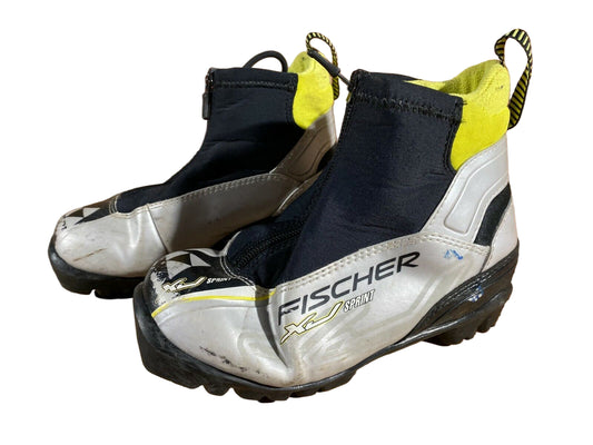 Fischer XJ Sprint Cross Country Ski Boots Classic NNN EU 33 US 2 Kids F-134