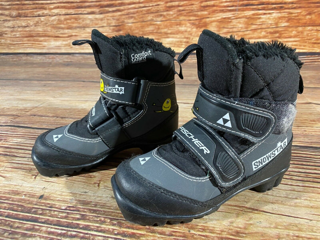 Fischer Snow Star Kids Nordic Cross Country Ski Boots Size EU29 US11 NNN F-94