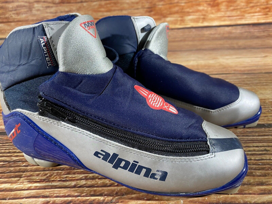 Alpina 314 Nordic Cross Country Ski Boots Size EU38 US6 for NNN 1050