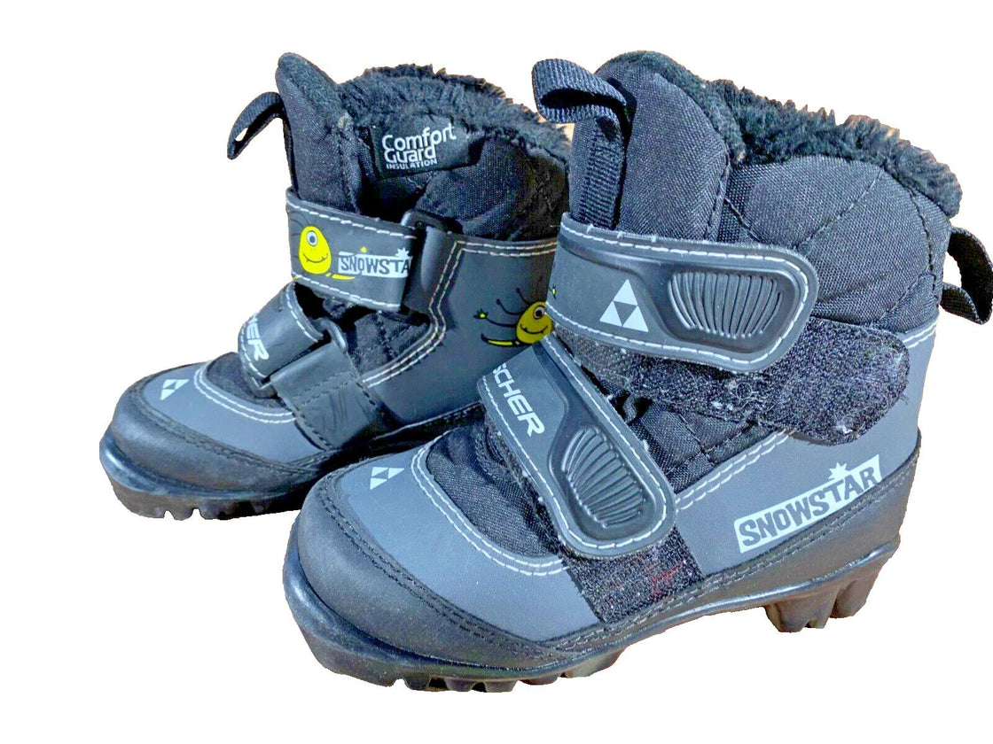 Fischer Snow Star Kids Nordic Cross Country Ski Boots Size EU27 US9.5 NNN F-57
