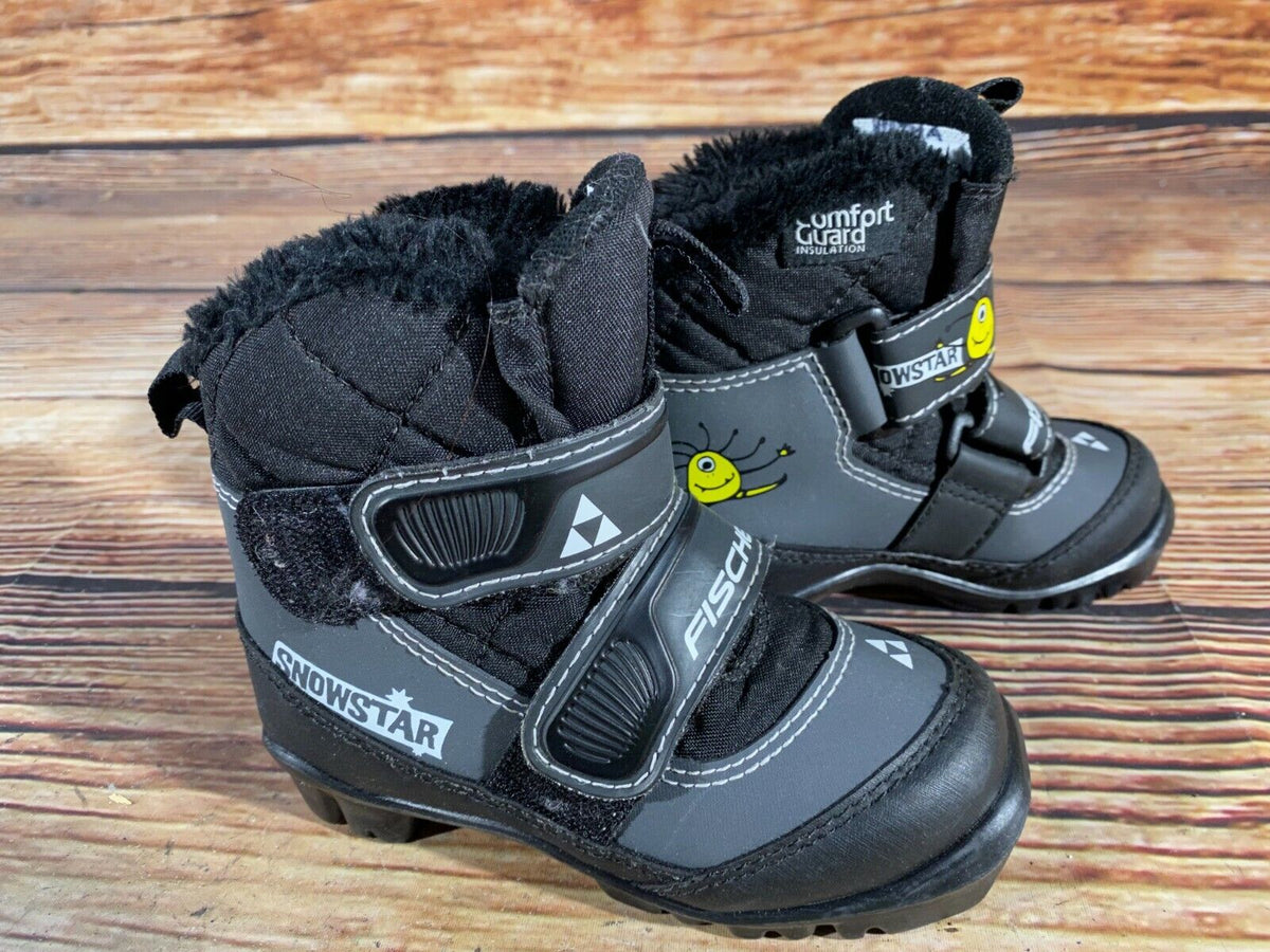 Fischer Snow Star Cross Country Ski Boots Classic NNN EU 27 US 10 Kids F-57