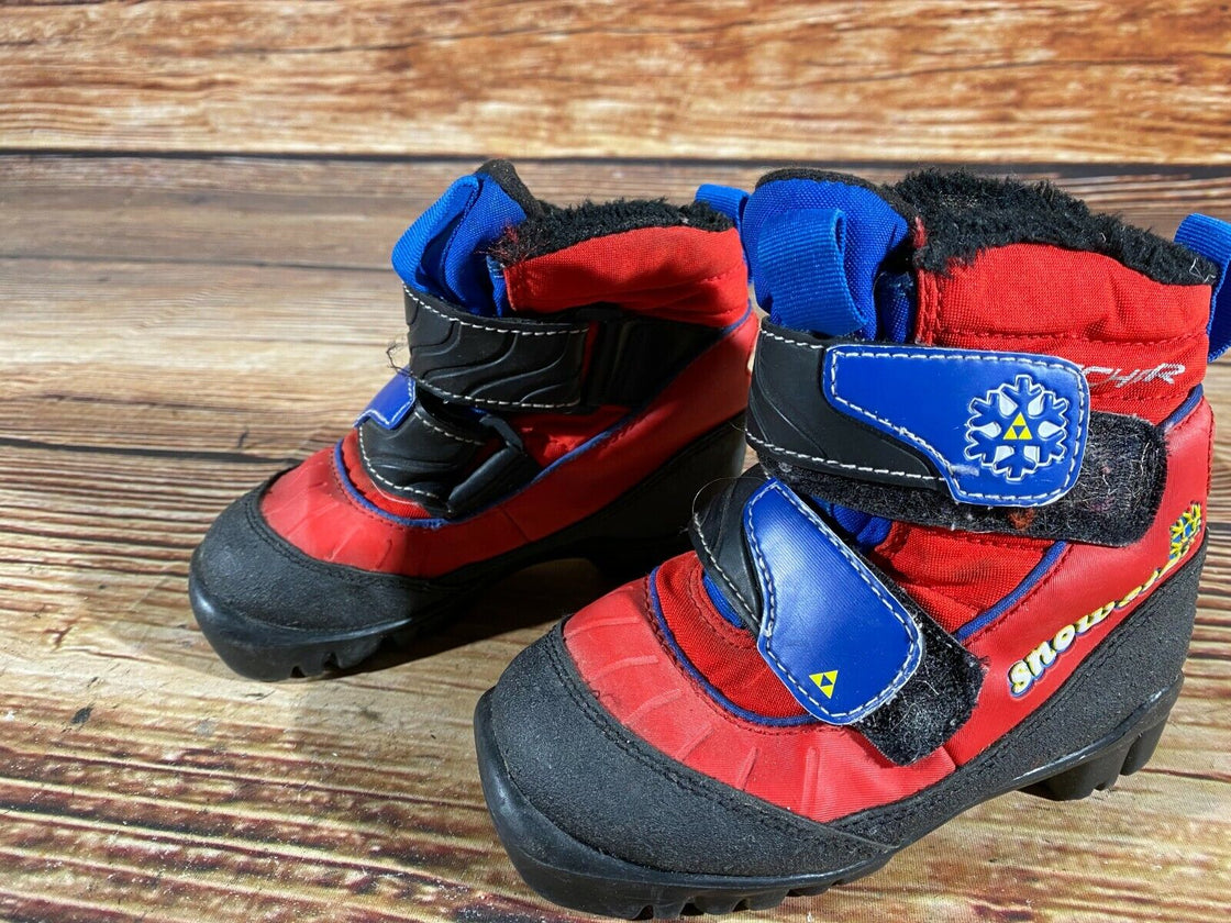 Fischer Snow Star Kids Nordic Cross Country Ski Boots Size EU26 US9 NNN F-157