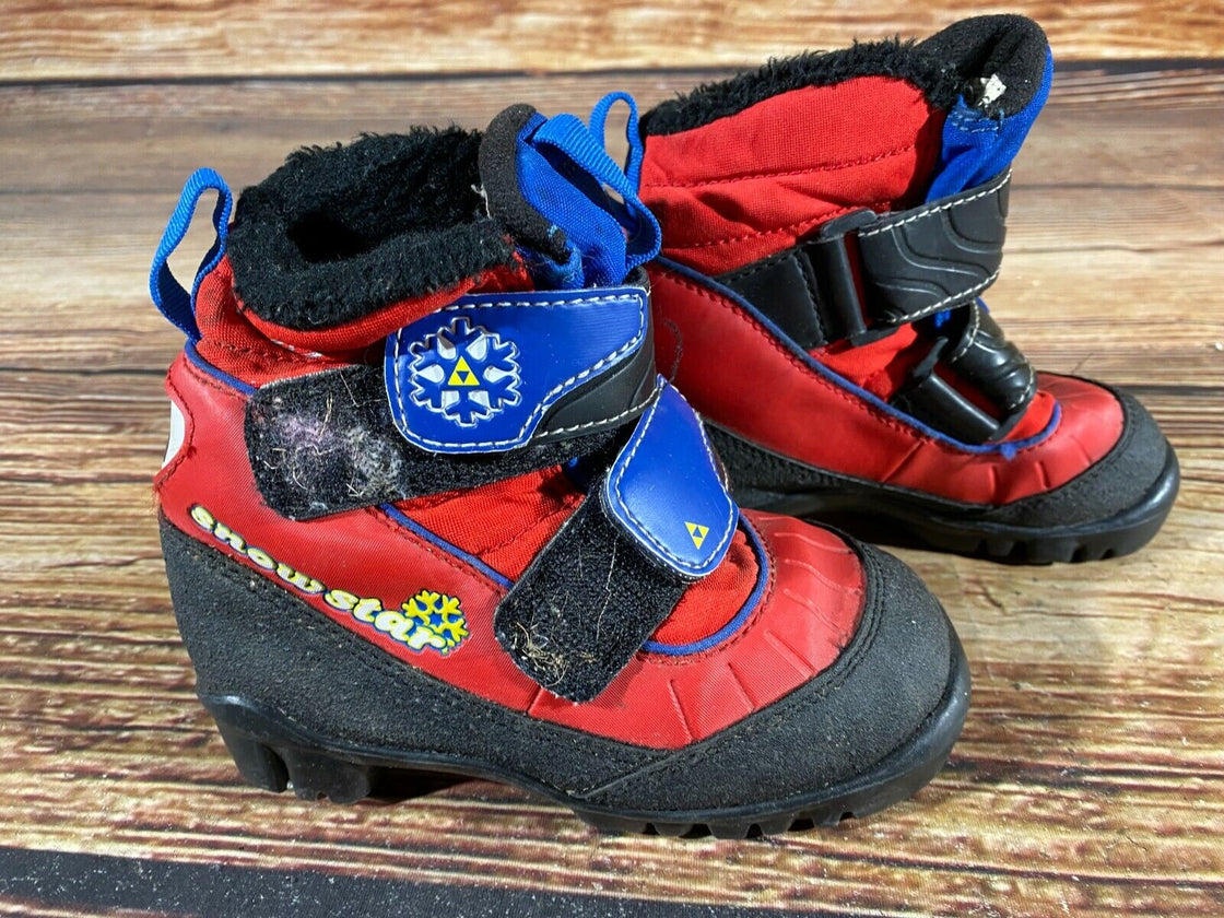 Fischer Snow Star Kids Nordic Cross Country Ski Boots Size EU26 US9 NNN F-157
