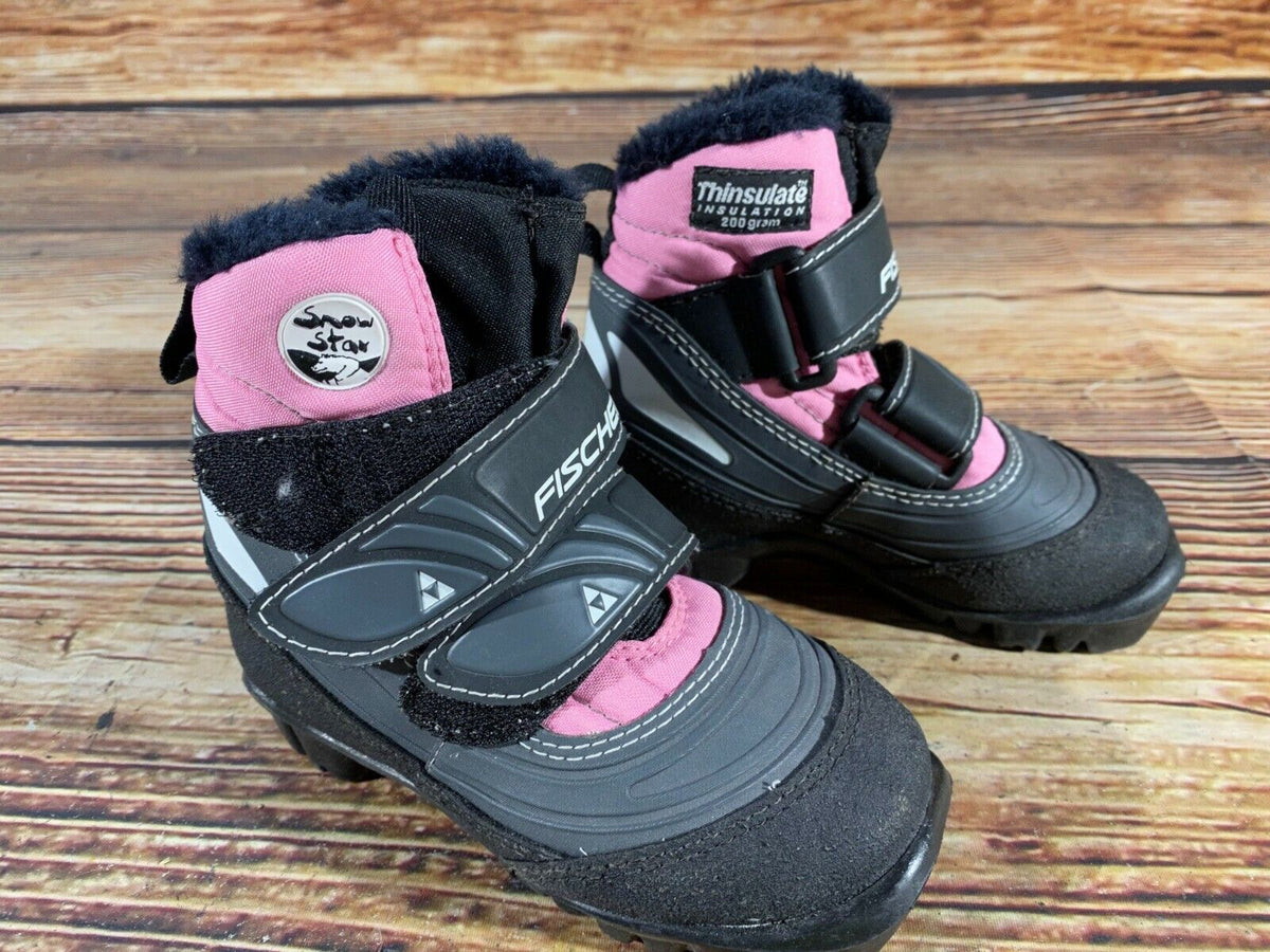 Fischer Snow Star Cross Country Ski Boots Classic NNN EU 26 US 9 Kids 168mm F-65
