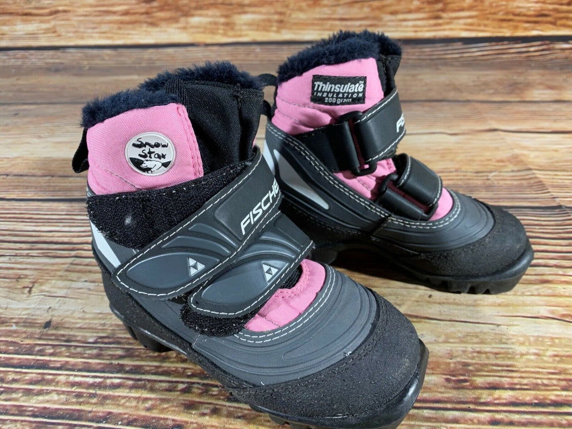 Fischer Snow Star Kids Nordic Cross Country Ski Boots Size EU26 NNN F-65