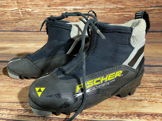 Fischer Ultimate Cross Country Ski Boots Classic NNN EU 32 US 1.5 Kids F-362