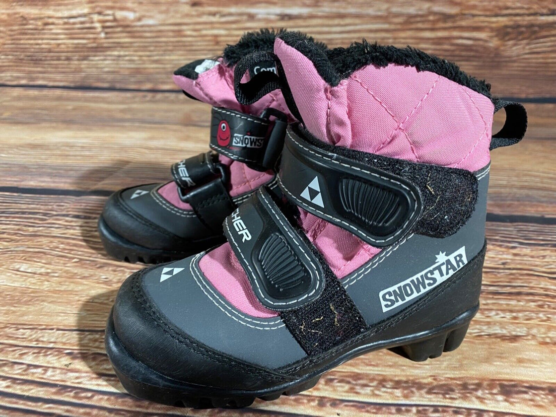 Fischer Snowstar Kids Nordic Cross Country Ski Boots Size EU28 US10 NNN F-367