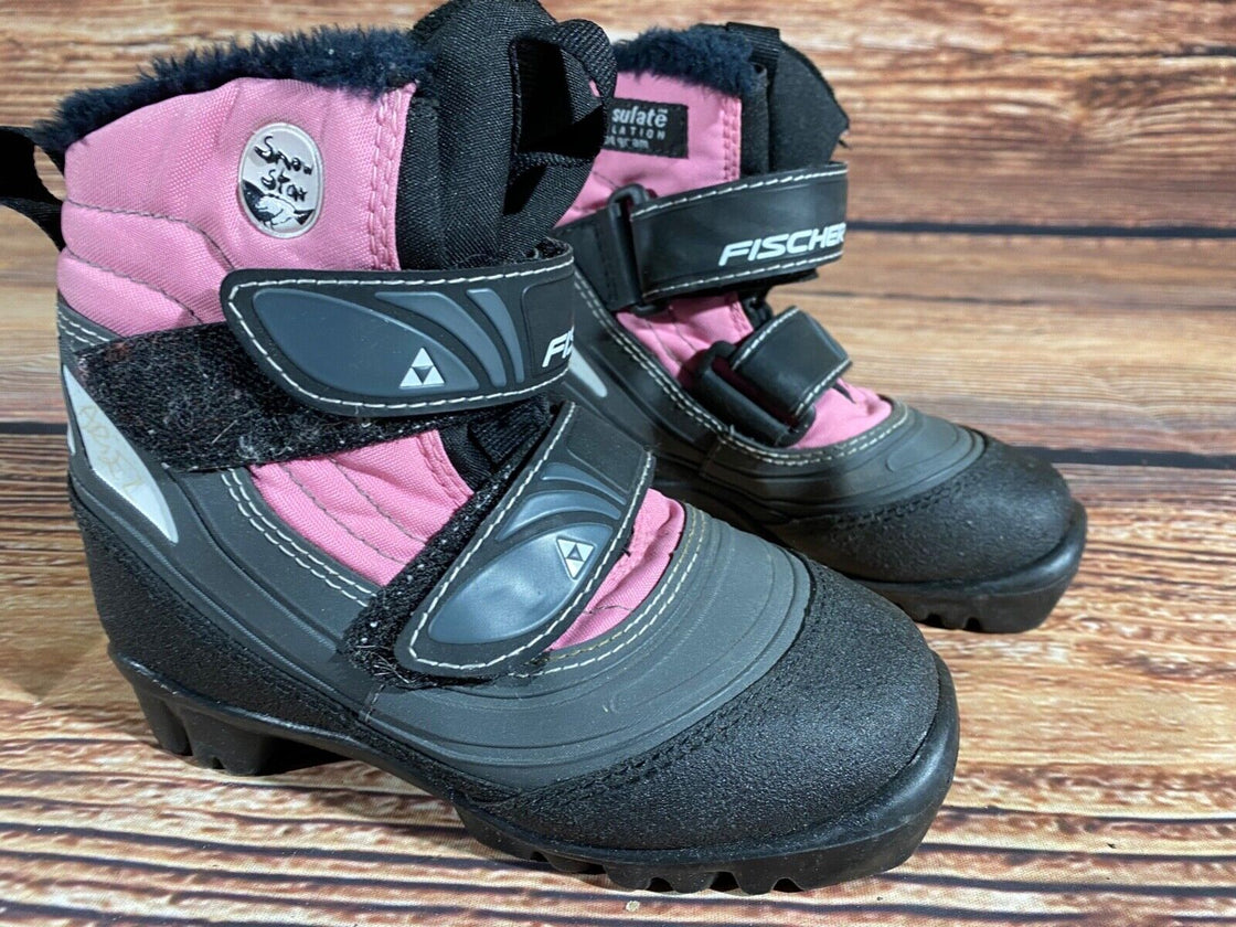 Fischer Snowstar Kids Nordic Cross Country Ski Boots Size EU29 US11 NNN F-369
