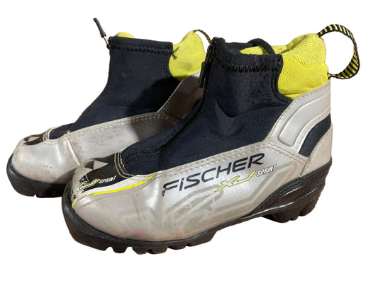 Fischer XJ Sprint Cross Country Ski Boots Classic NNN EU 30 US 12 Kids F-472
