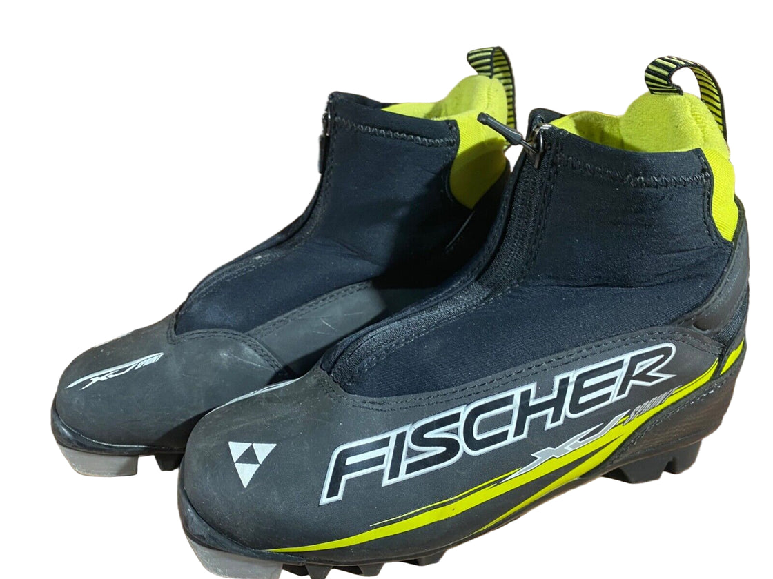 Fischer XJ Sprint Kids Nordic Cross Country Ski Boots Size EU35 US3.5 NNN F-478