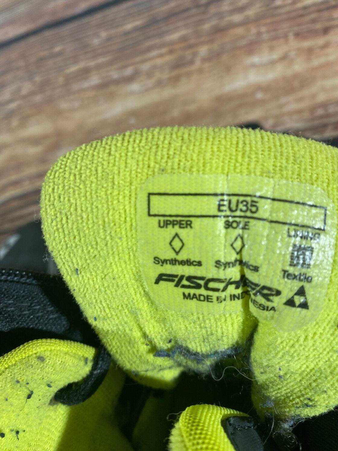 Fischer XJ Sprint Kids Nordic Cross Country Ski Boots Size EU35 US3.5 NNN F-478