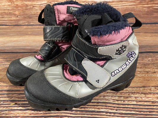 Fischer Snowstar Cross Country Ski Boots Classic NNN EU 29 US 11.5 Kids F-493