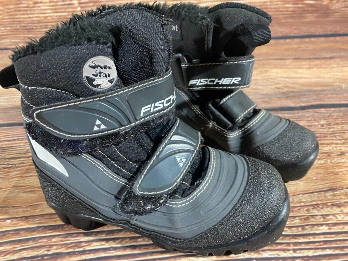 Fischer Snowstar Cross Country Ski Boots Classic NNN EU 29 US 11.5 Kids F-495