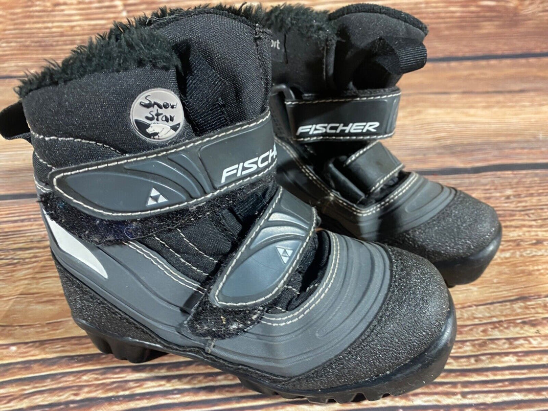 Fischer Snowstar Nordic Cross Country Ski Boots Kids Size EU29 US11 NNN F-495