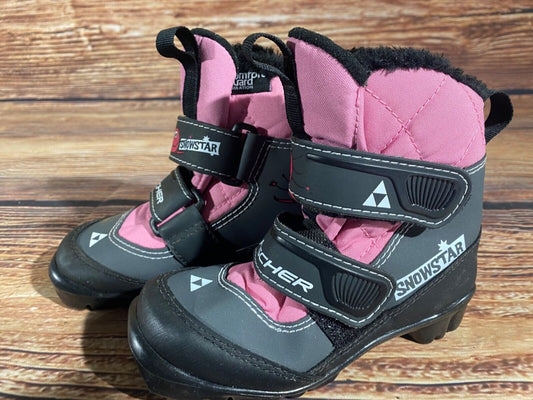 Fischer Snowstar Cross Country Ski Boots Classic NNN EU 29 US 11.5 Kids F-498