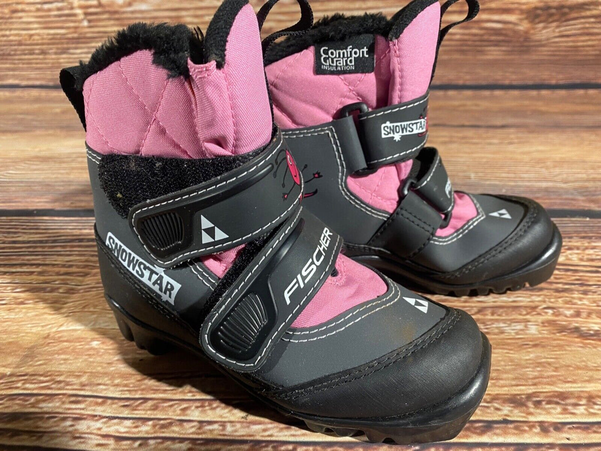 Fischer Snowstar Cross Country Ski Boots Classic NNN EU 29 US 11.5 Kids F-498
