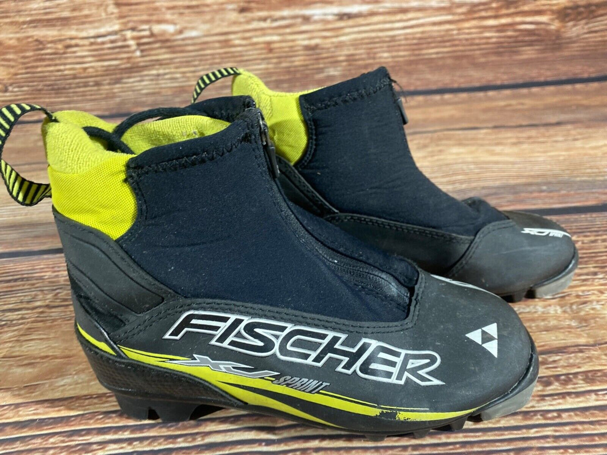Fischer XJ Sprint Cross Country Ski Boots Classic NNN EU 35 US 3.5 Kids F-519