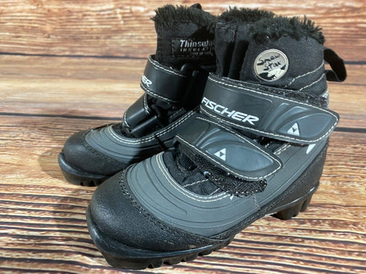 Fischer Snowstar Cross Country Ski Boots Classic NNN EU 27 US 10 Kids F-415