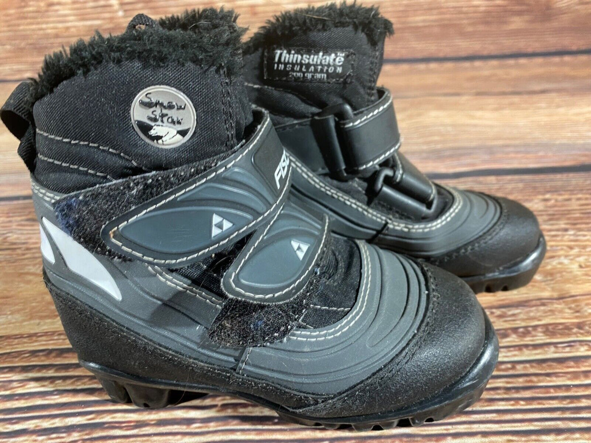 Fischer Snowstar Cross Country Ski Boots Classic NNN EU 27 US 10 Kids F-415