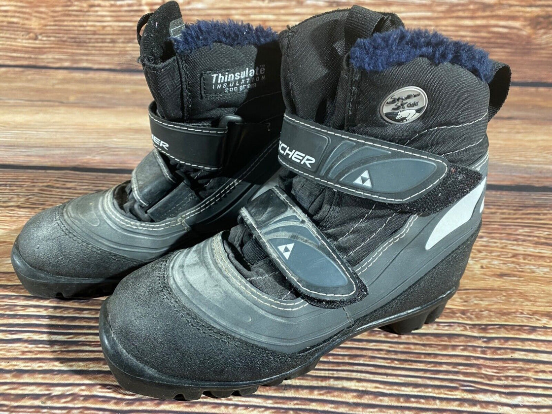 Fischer Snowstar Nordic Cross Country Ski Boots Kids Size EU31 US12.5 NNN F-469