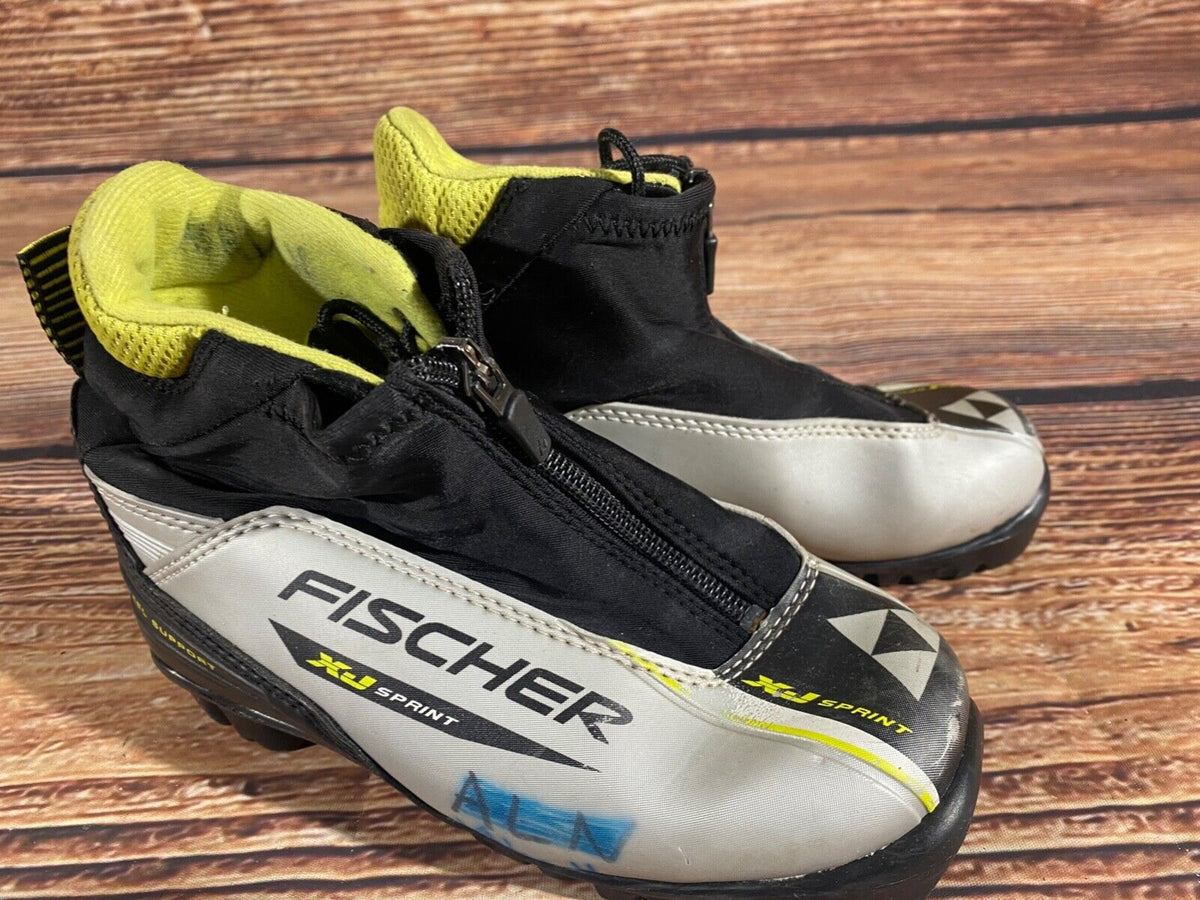 Fischer XJ Sprint Cross Country Ski Boots Classic NNN EU 32 US 1.5 Kids F-481