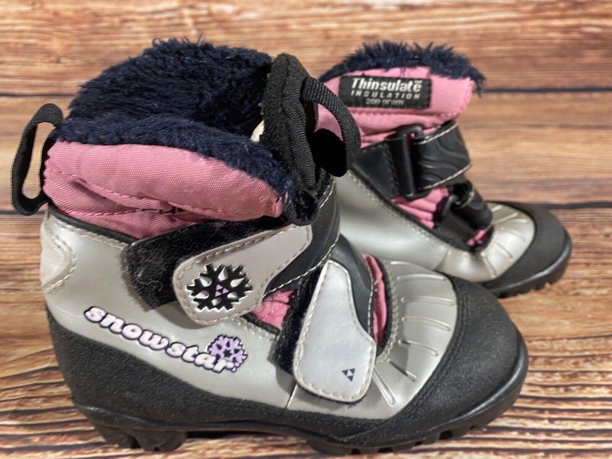 Fischer Snowstar Cross Country Ski Boots Classic NNN EU 29 US 11.5 Kids F-493