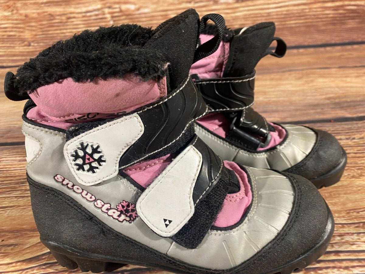 Fischer Snowstar Cross Country Ski Boots Classic NNN EU 29 US 11.5 Kids F-495