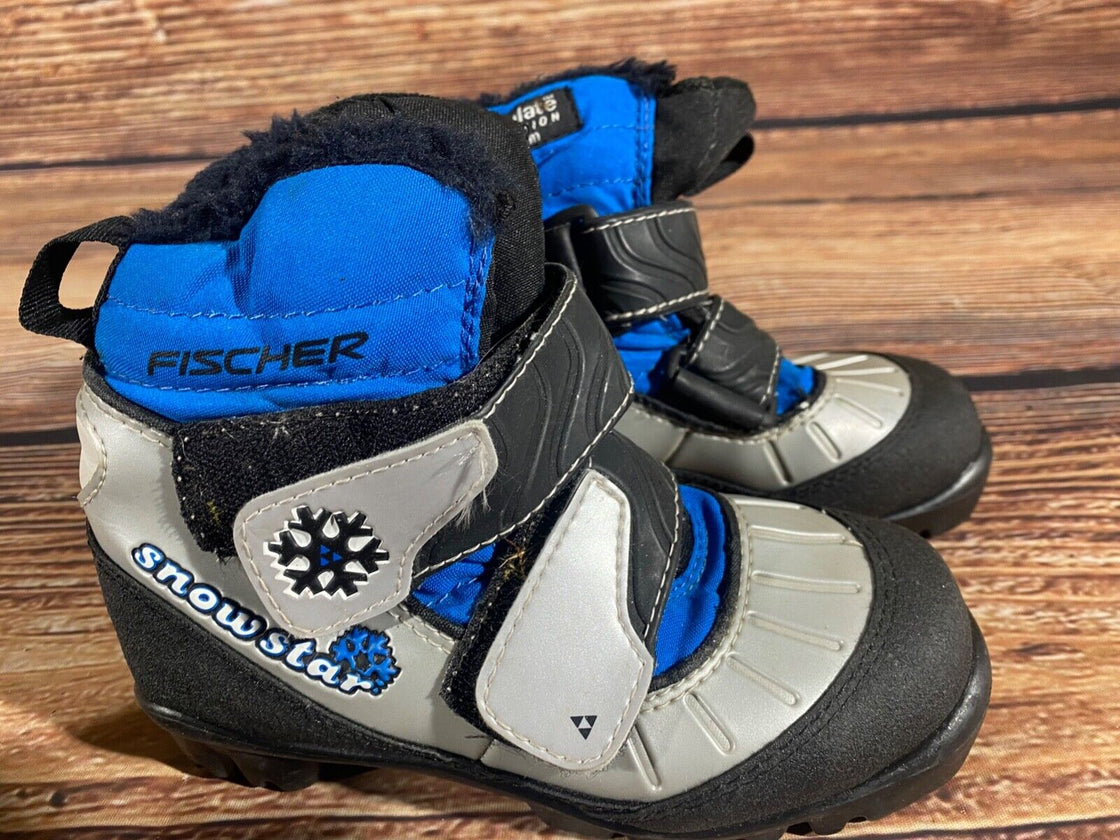 Fischer Snowstar Kids Cross Country Ski Boots Size EU31 US12.5 NNN F-499
