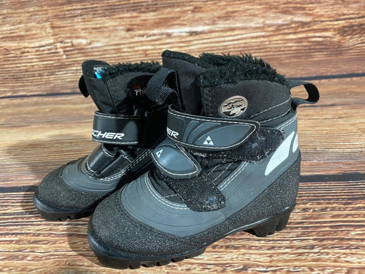 Fischer Snowstar Cross Country Ski Boots Classic NNN EU 27 US 10 Kids F-496
