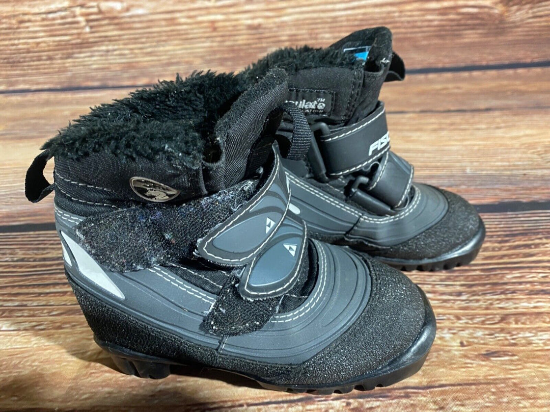 Fischer Snowstar Kids Cross Country Ski Boots Size EU27 US9.5 NNN F-496