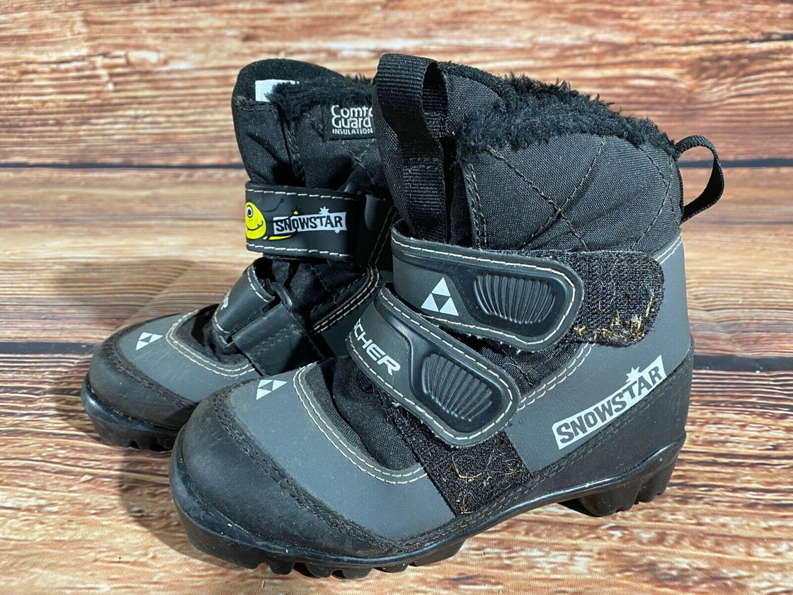 Fischer Snowstar Kids Cross Country Ski Boots Size EU30 US12 NNN F-543