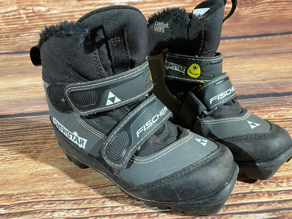 Fischer Snowstar Kids Cross Country Ski Boots Size EU30 US12 NNN F-543