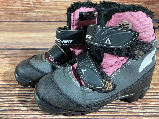 Fischer Snowstar Cross Country Ski Boots Classic NNN EU 29 US 11.5 Kids F-548