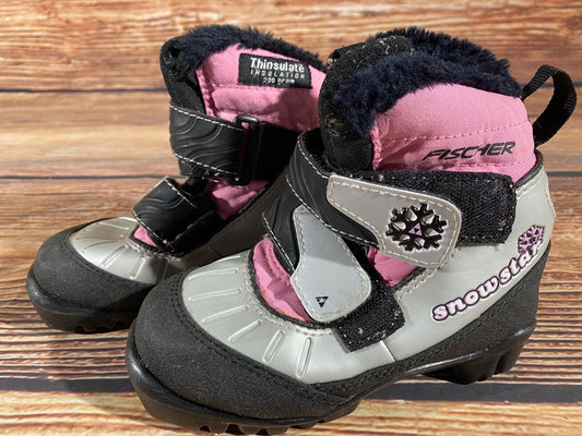 Fischer Snowstar Cross Country Ski Boots Classic NNN EU 29 US 11.5 Kids F-550
