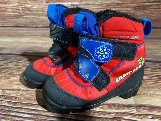 Fischer Snowstar Cross Country Ski Boots Classic NNN EU 26 US 9 Kids 172mm F-555