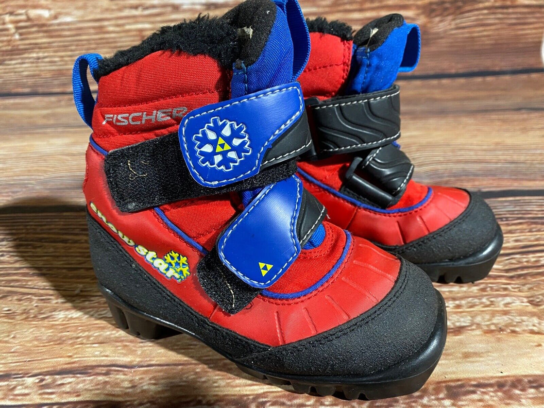 Fischer Snowstar Kids Cross Country Ski Boots Size EU26 US9 NNN F-555