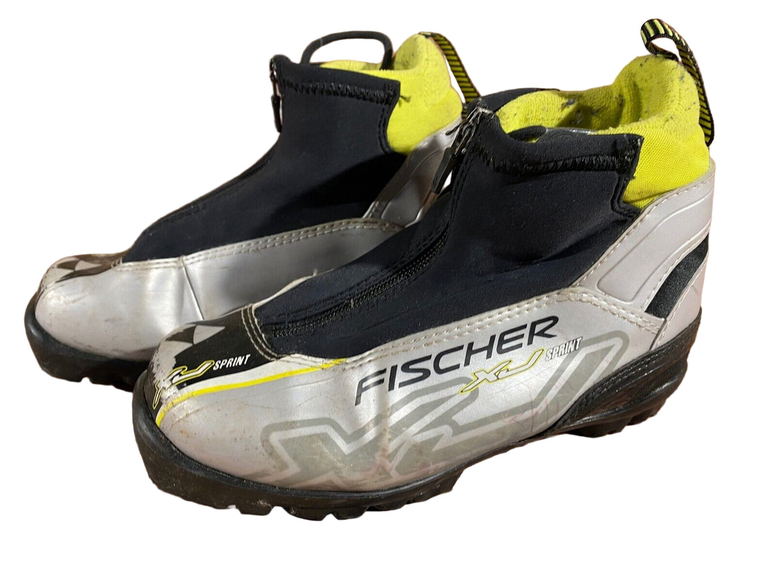 Fischer XJ Sprint Kids Cross Country Ski Boots Size EU36 US4.5 NNN F-569