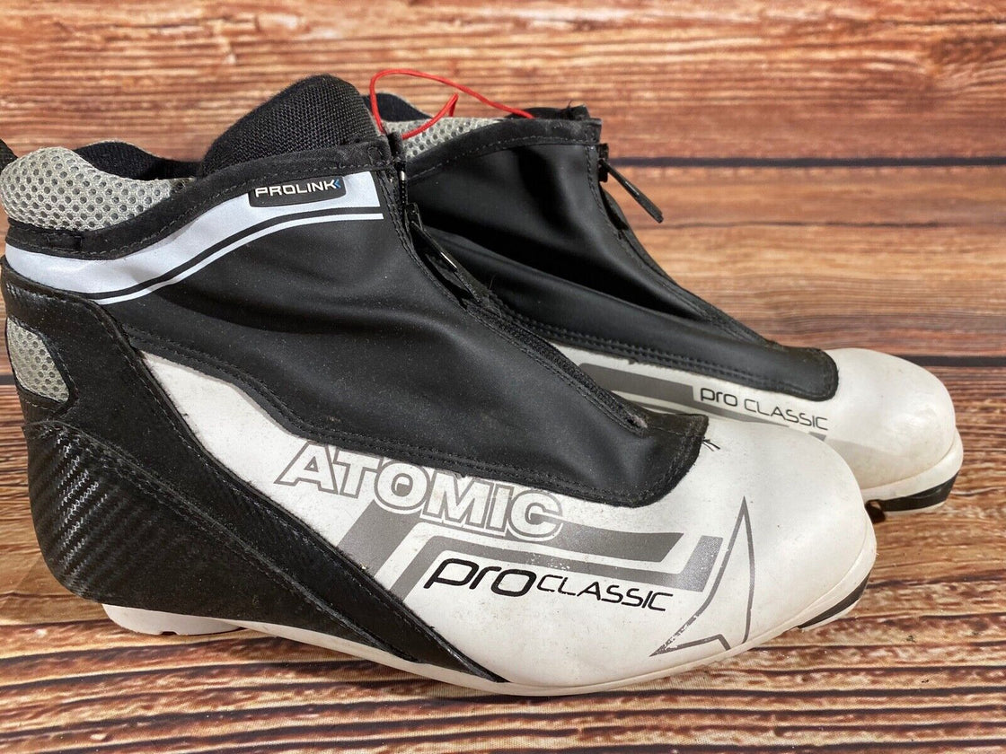 Atomic Pro Classic Nordic Cross Country Ski Boots EU38 2/3 US7 NNN Prolink 1496
