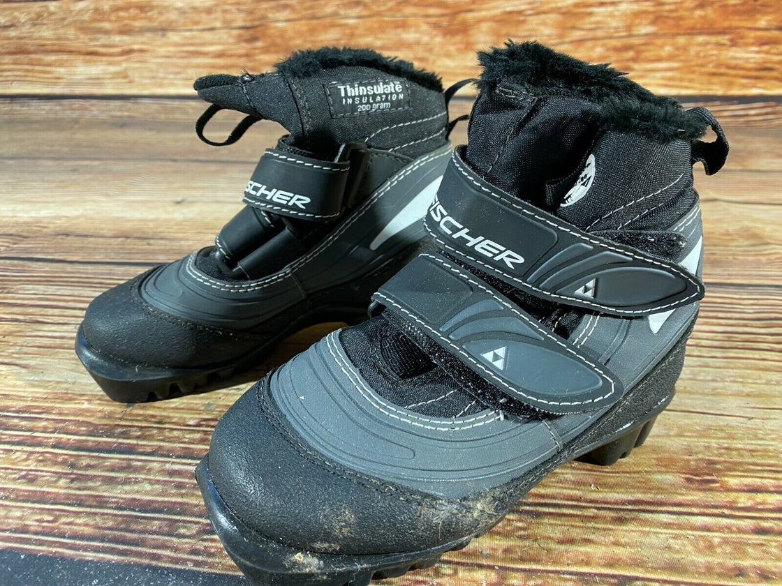 Fischer Snow Star Kids Nordic Cross Country Ski Boots Size EU27 US9.5 NNN F-351