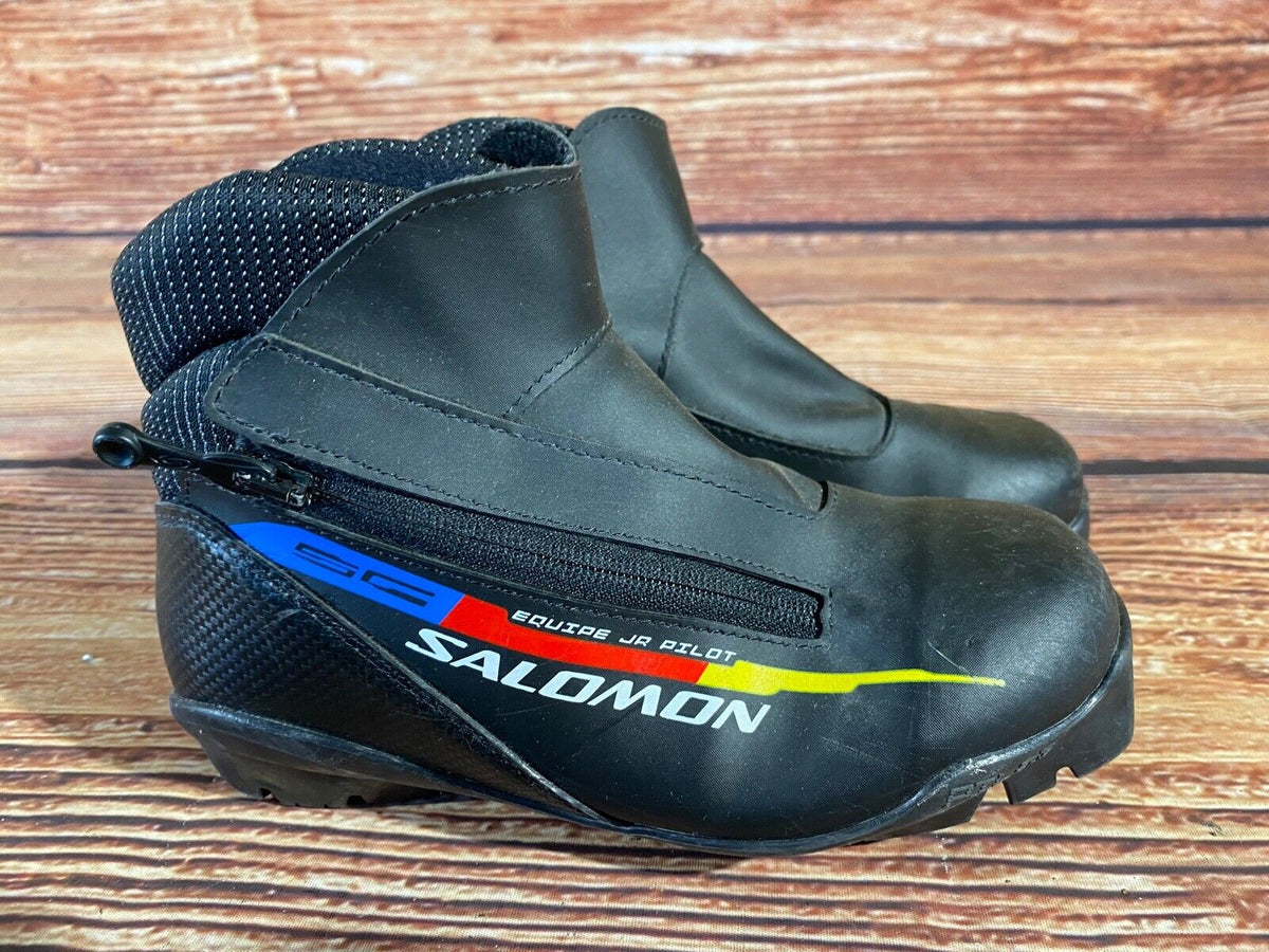Salomon Equipe Cross Country Ski Boots Classic SNS Pilot EU 35.5 US 3.5 Kids S93