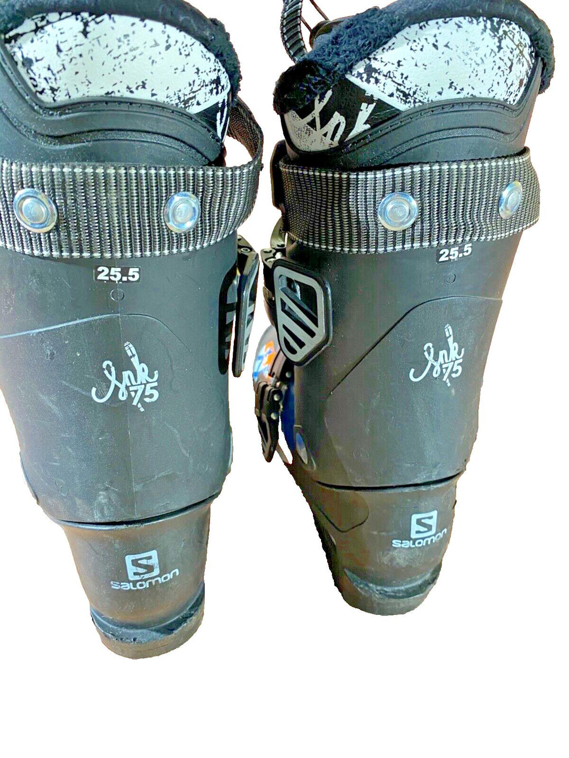 SALOMON INK Alpine Ski Boots Downhill Size Mondo 253 mm, Outer Sole 297 mm DH101