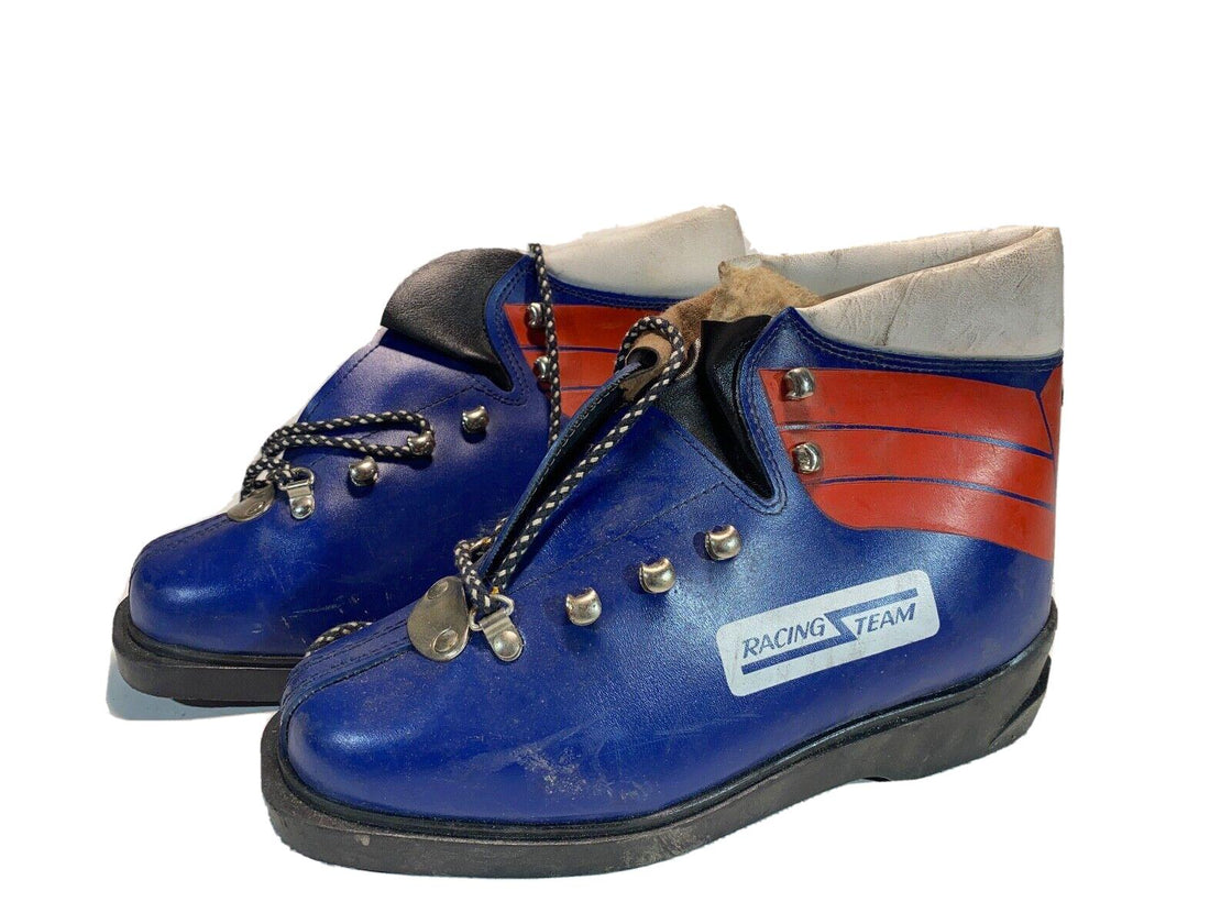 RACING TEAM Vintage Alpine Ski Boots Downhill EU37 US5 UK4 Mondo 235 KL143