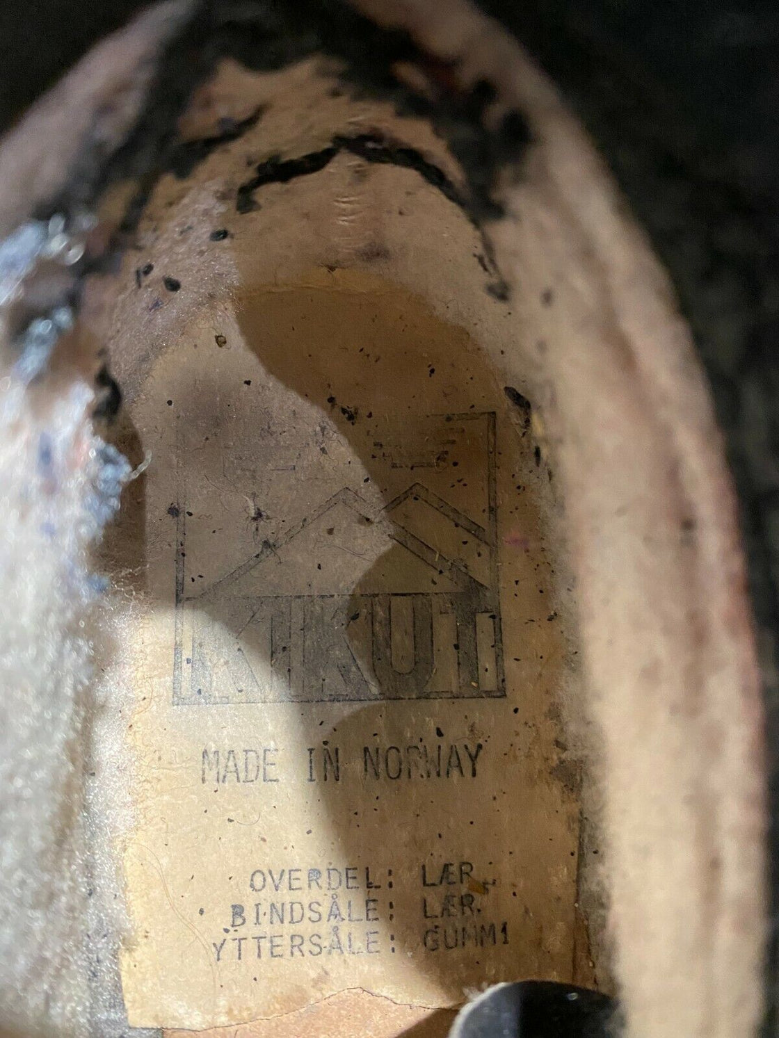 Kikut Retro Vintage Nordic Norm Ski Boots Size EU38 US6 NN 75mm 1699