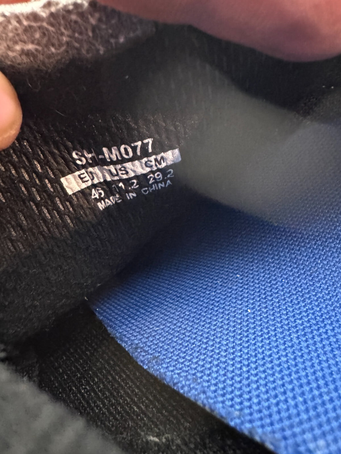 SHIMANO M077 Cycling MTB Shoes Size EU46 US11.2 UK10 Mondo 292 mm cs669