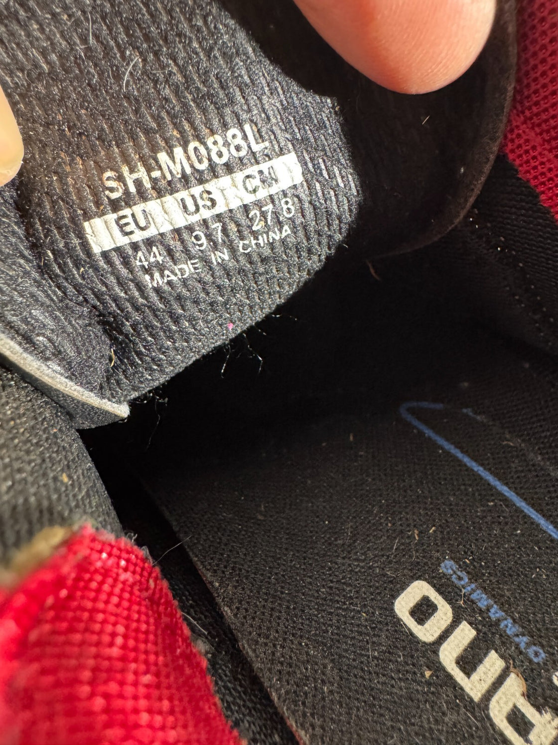 SHIMANO M088 Cycling MTB Shoes Size EU44 US9.8 UK9 Mondo 278 mm cs672